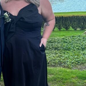 Hutch Strapless Black Tie Wedding Guest Dress